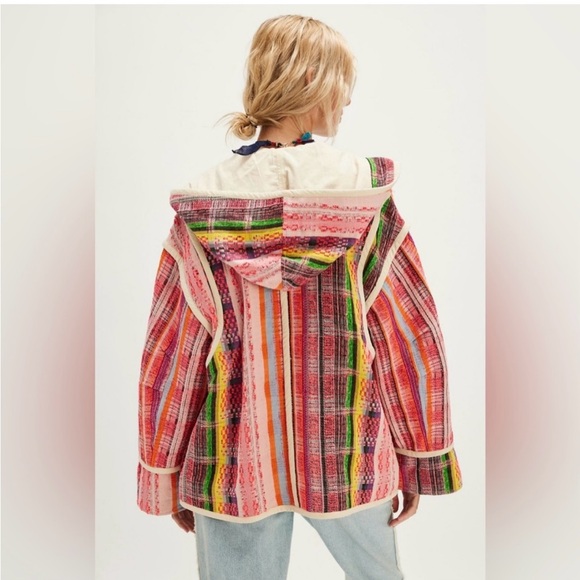 Free People Ezra Striped Hooded Jacket - Picture 3 of 9